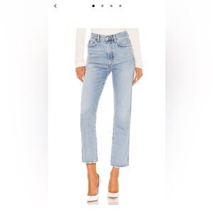 AGOLDE Light Blue Straight Leg Jeans